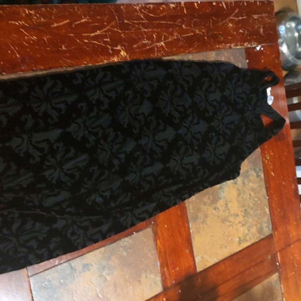 Black velvet dress